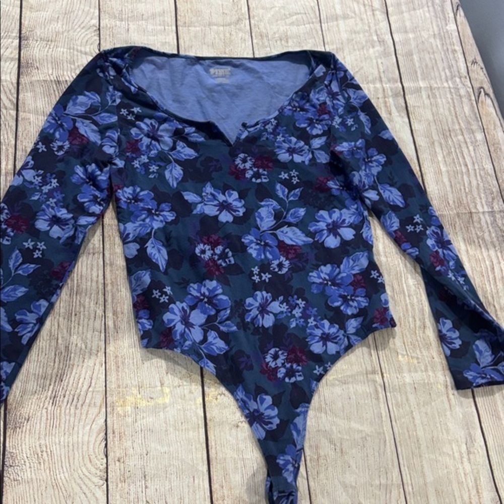 Victoria secret PINK floral thong body suit